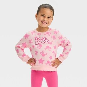 Toddler Girls' Barbie Elevated Pink Fleece Pullover